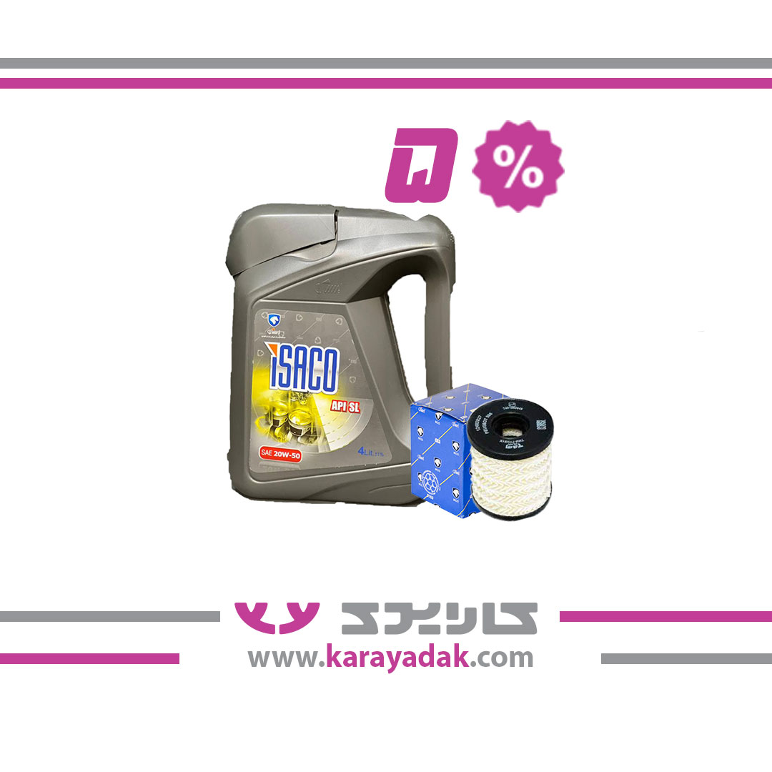 پک تخفیفی تعویض روغن پژو 206 تیپ2 TU3