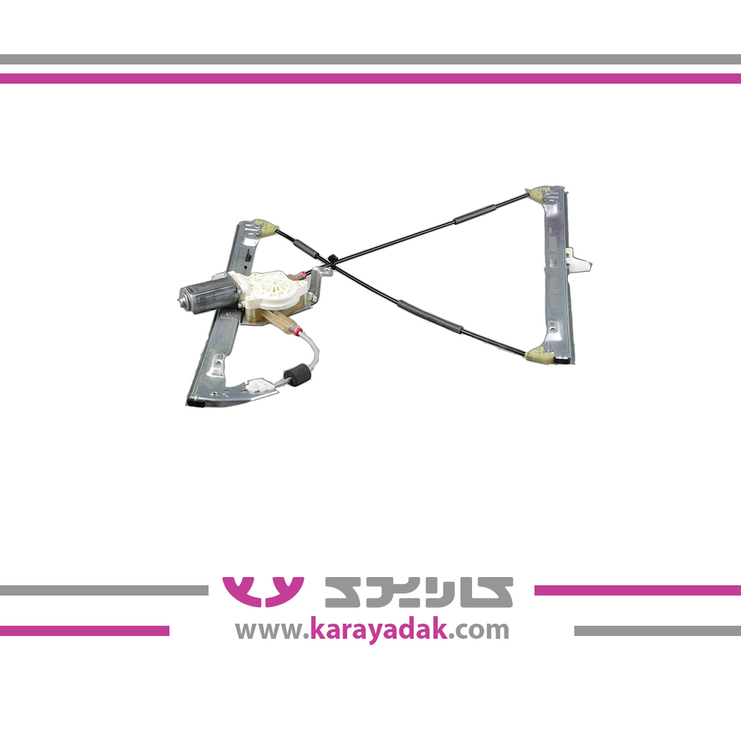 دستگاه شیشه بالابرجلو چپ پژو 206 ( طرح جدید ) IREMCO